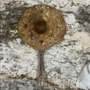 Elegant Gold Hand Mirror